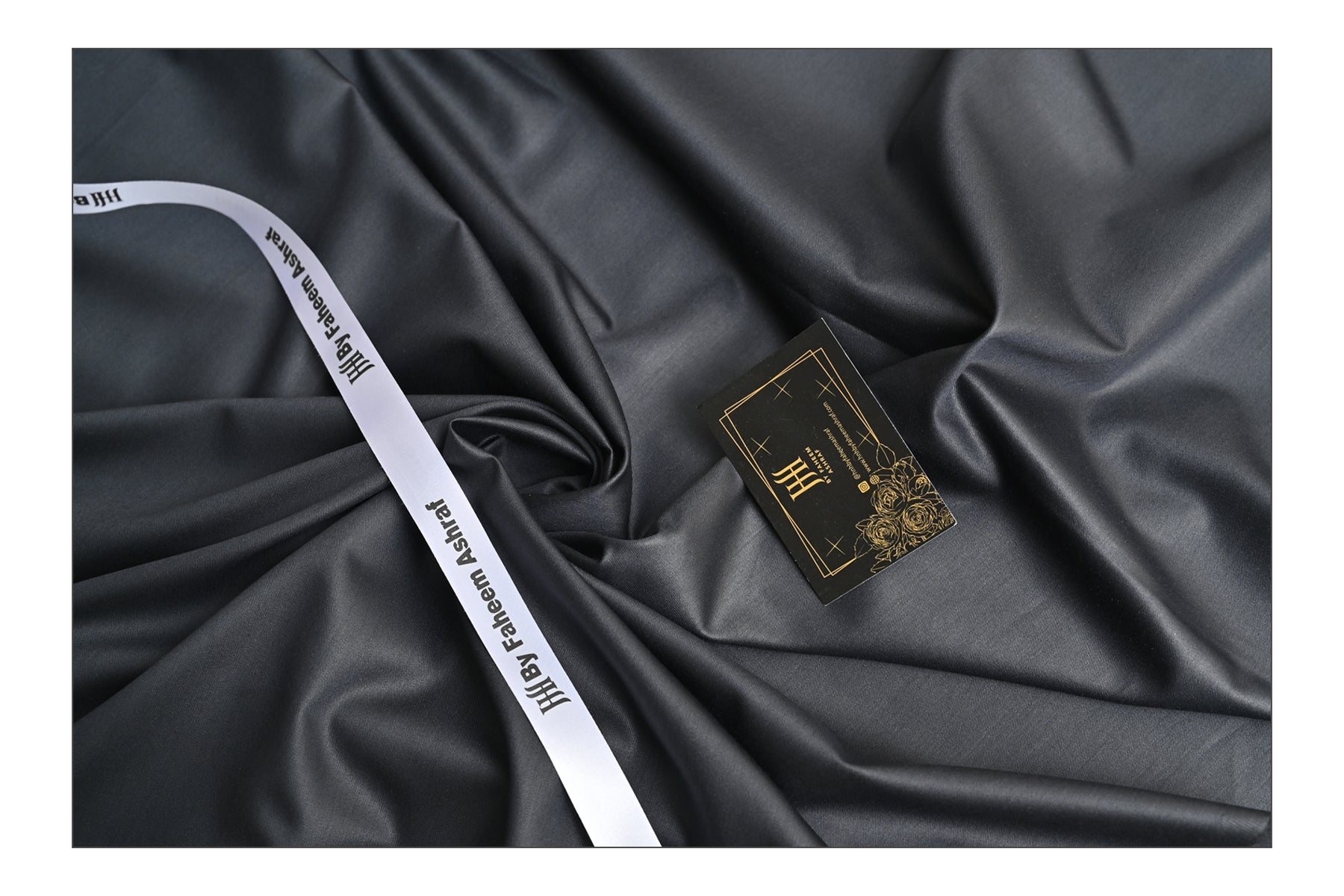 Graphite Black Unstitched Wool Suit