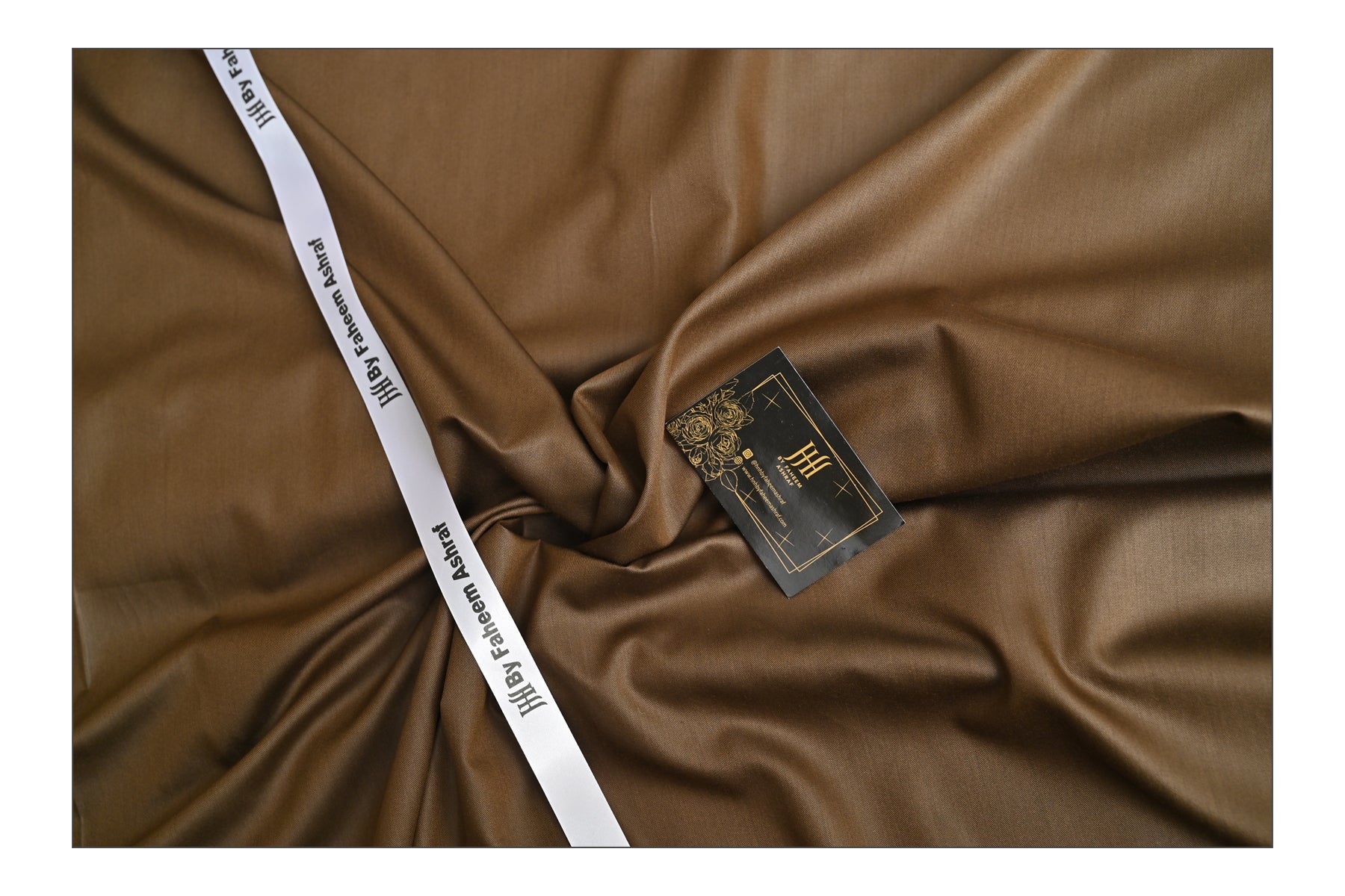 GOLDEN KHAKI UNSTITCHED WOOL SUIT