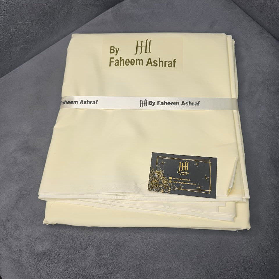 Unstitched Cream Suit #FFFDD0