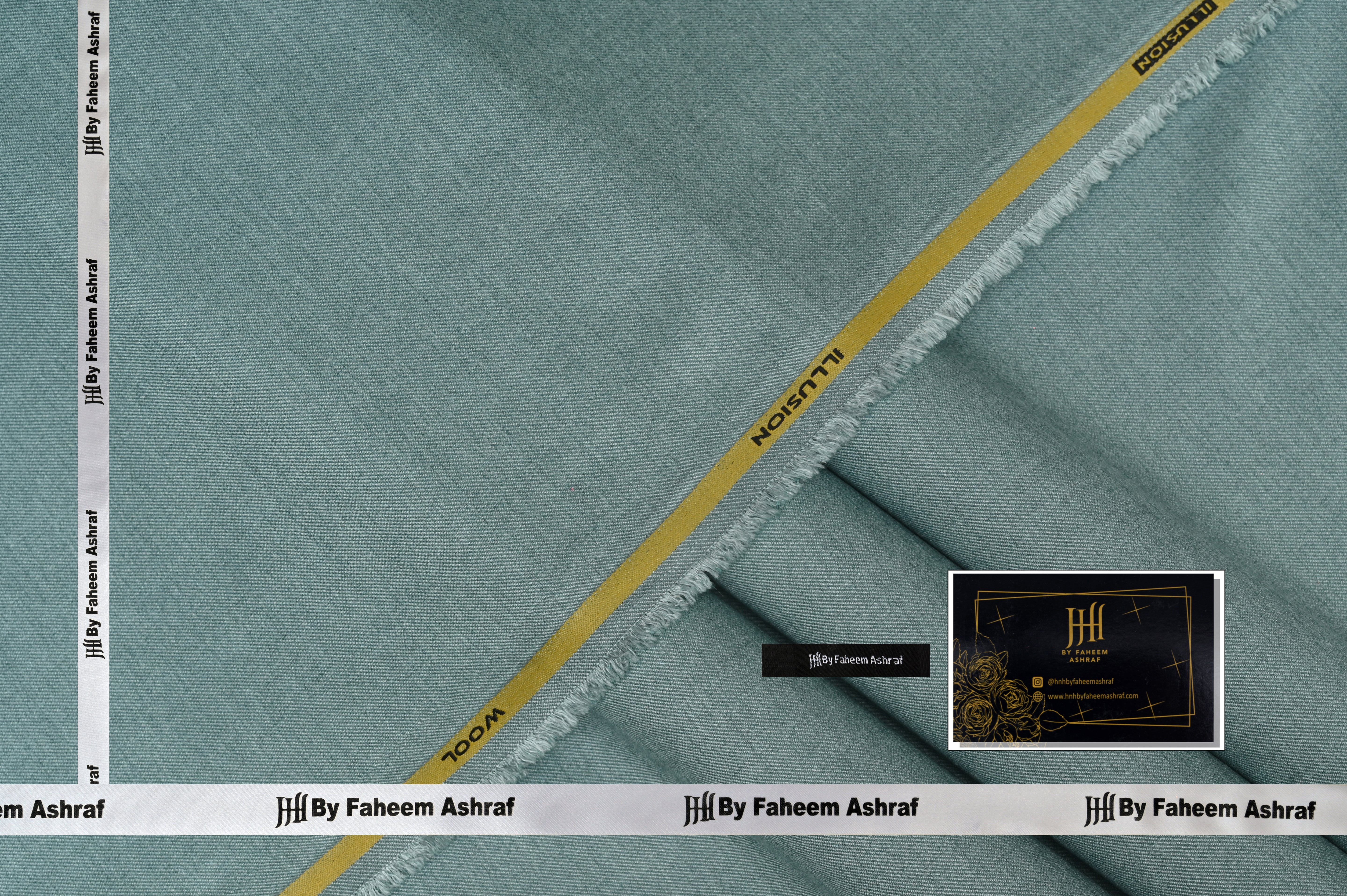 SAGE GREEN UNSTITCHED WOOL SUIT